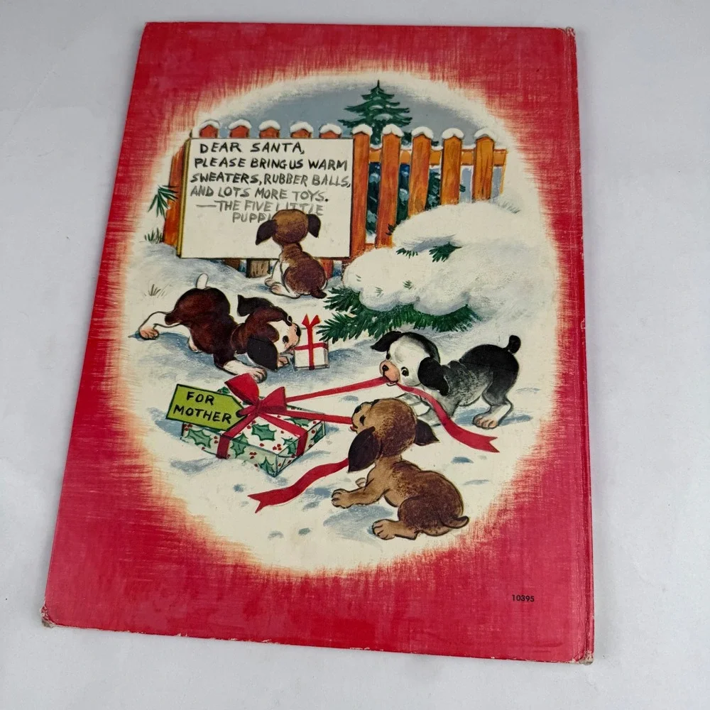 Vintage Golden Press The Poky Little Puppy's First Chirstmas Giant Golden Book